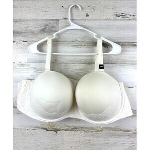 Torrid Womens Plus 50DD White Lace Multiway Strapless Underwire Bra NEW